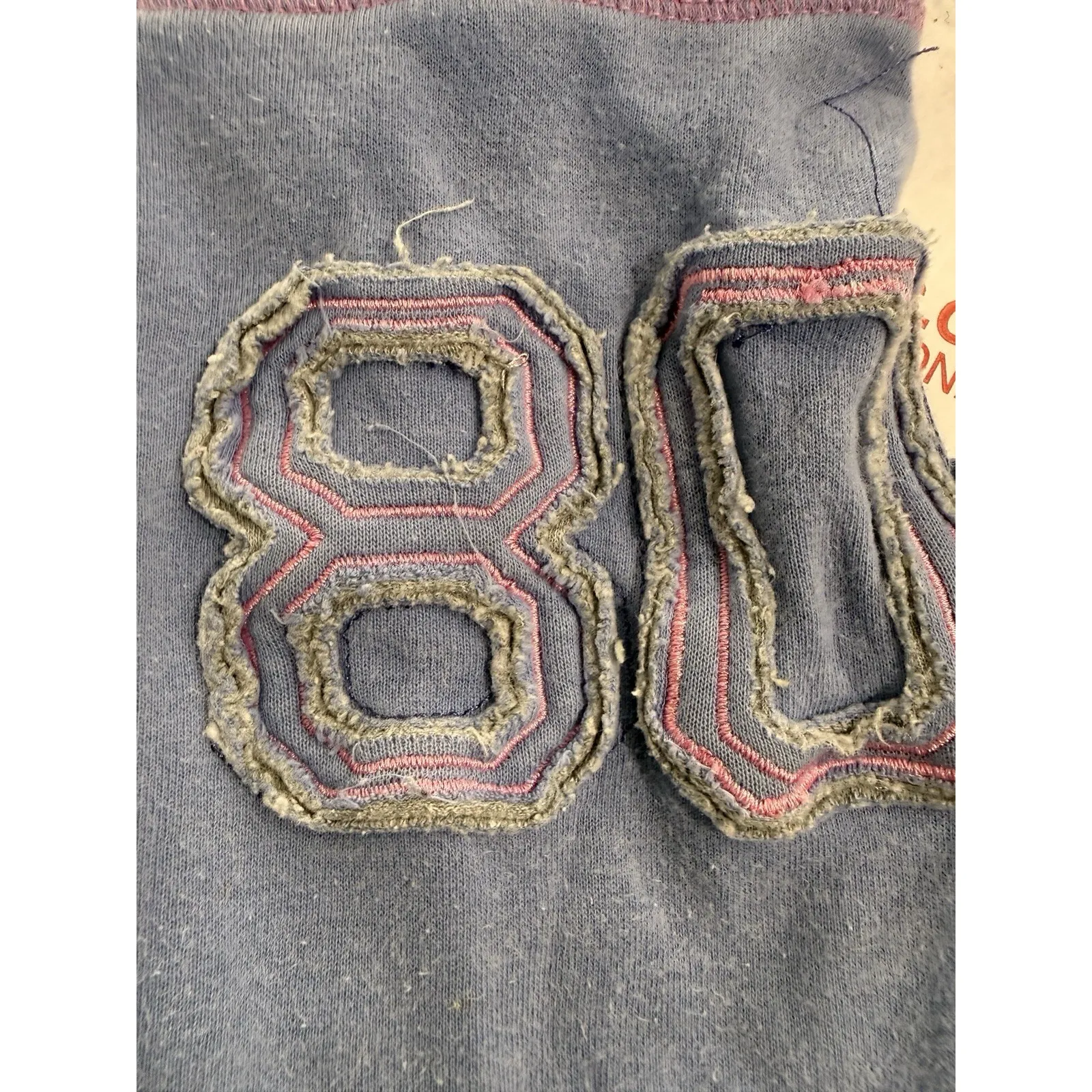 Vintage Y2K Victoria's Secret Blue Pink Butt Logo Sweat Pants Women's M 80 - Image 5