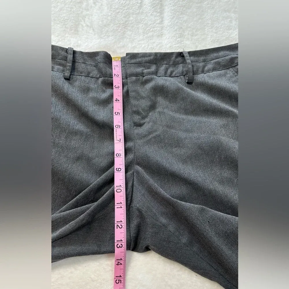 Coldwater Creek Curvy Fit Charcoal Gray Dress Straight-Leg Office Pant - Image 9