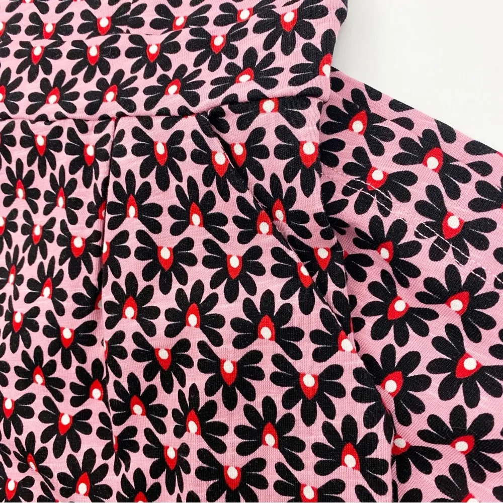 Boden Florrie Cotton Jersey Dress Formica Pink Floral Tile Print Size 6 - Image 6