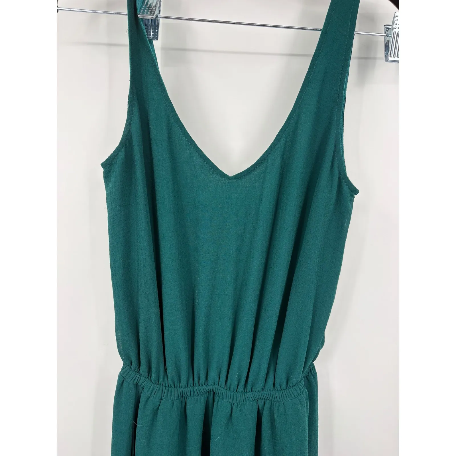 Show Me Your Mumu Teal V Neck Sleeveless Empire Waist Maxi Dress XSmall - Image 3