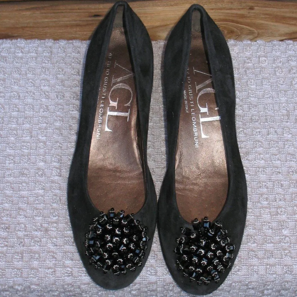 AGL Black Suede Shoes Black Size 5 - Image 3