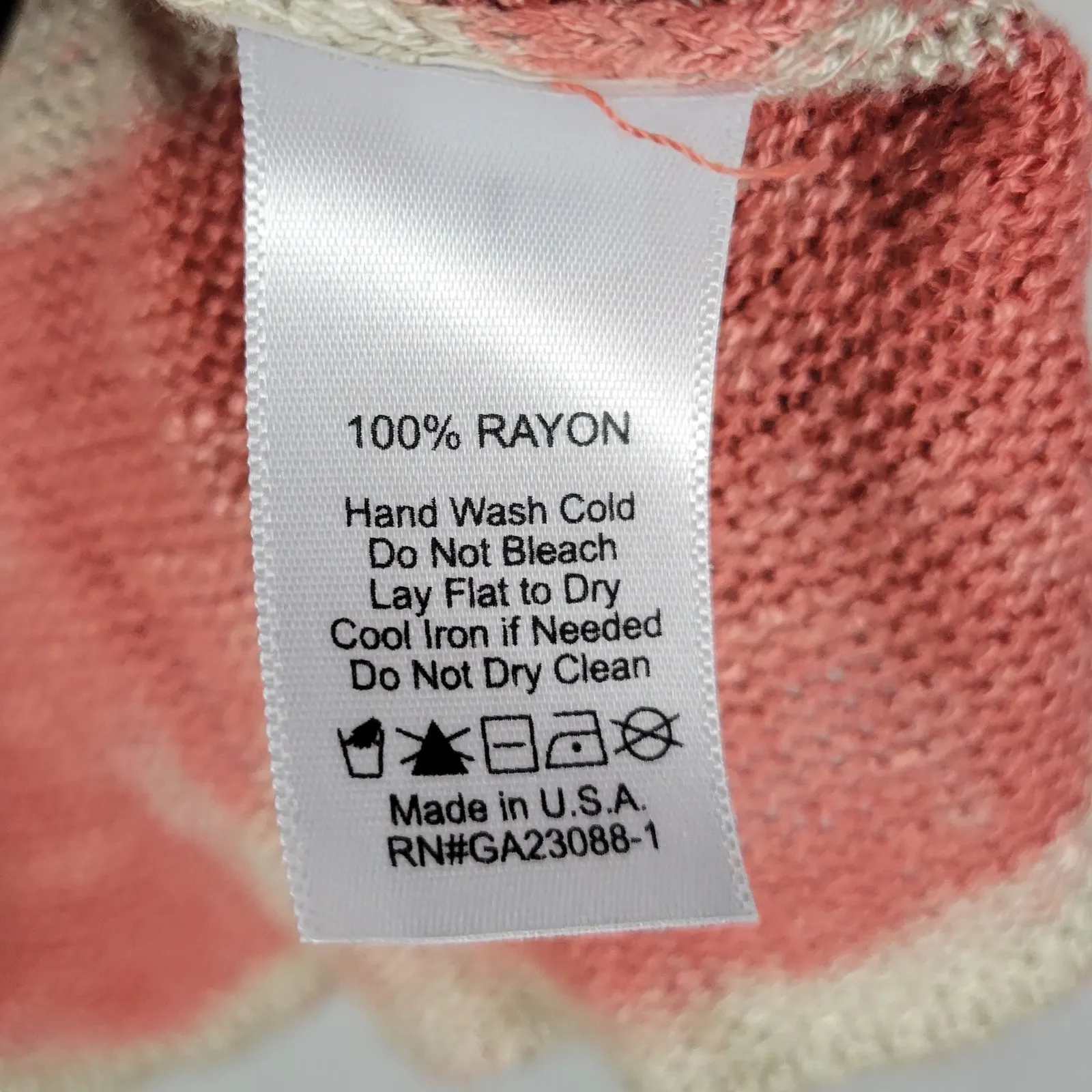 Truehitt Womens Tank Top Size L Tan Stars & Striped USA Flag‎ Knit Cropped NEW Size L - Image 7