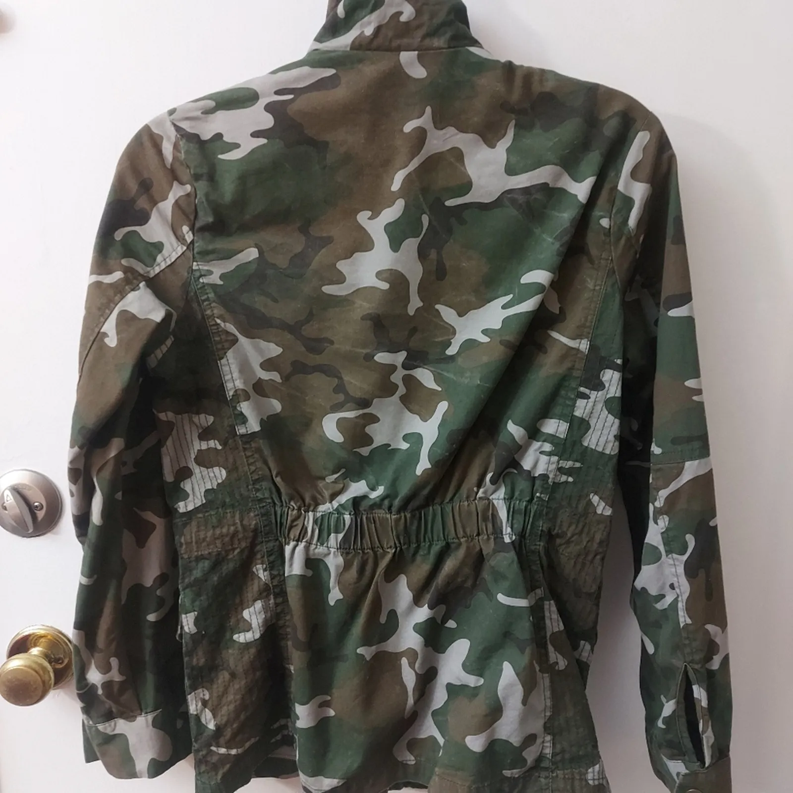 Love Tree Camouflage Jacket S Green/Brown Y2K Cabincore Fisherman Gorpcore Print - Image 5