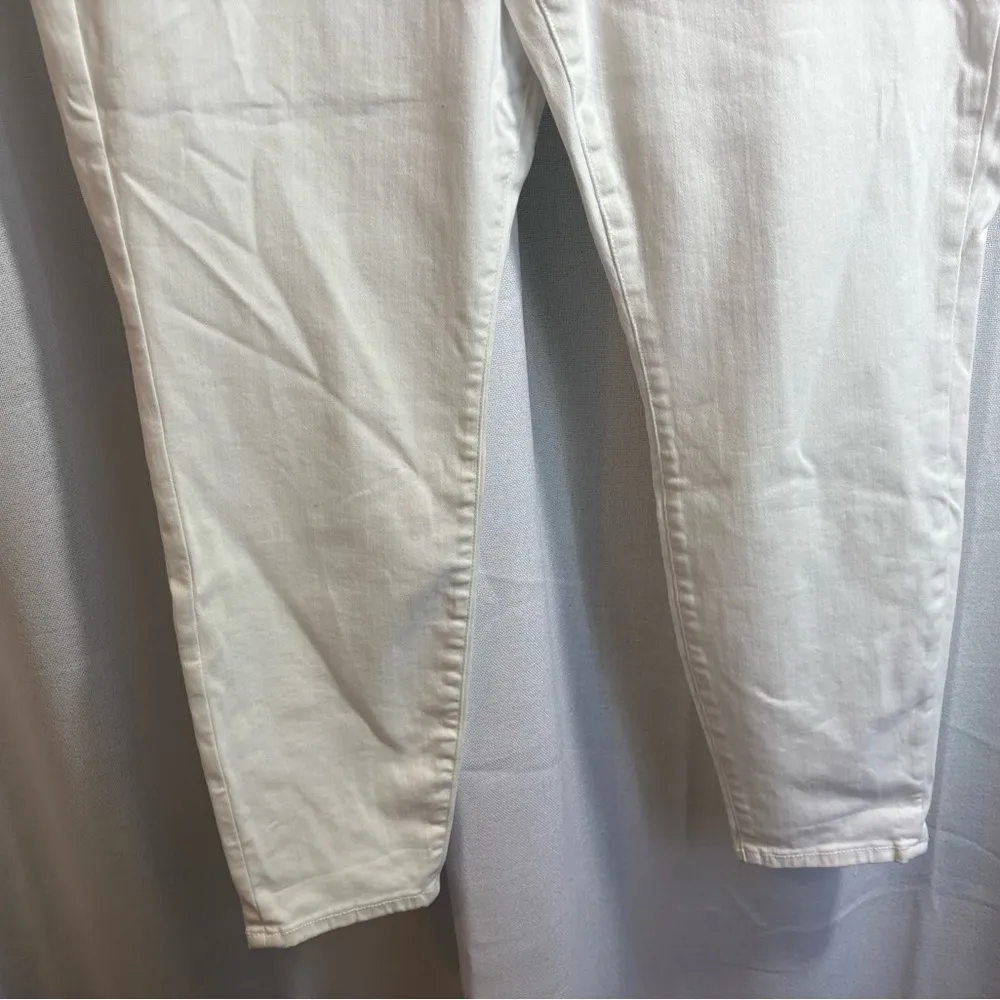 American Eagle Next Level High Rise White Jegging Jeans‎ Plus Size 22 0412 - Image 5