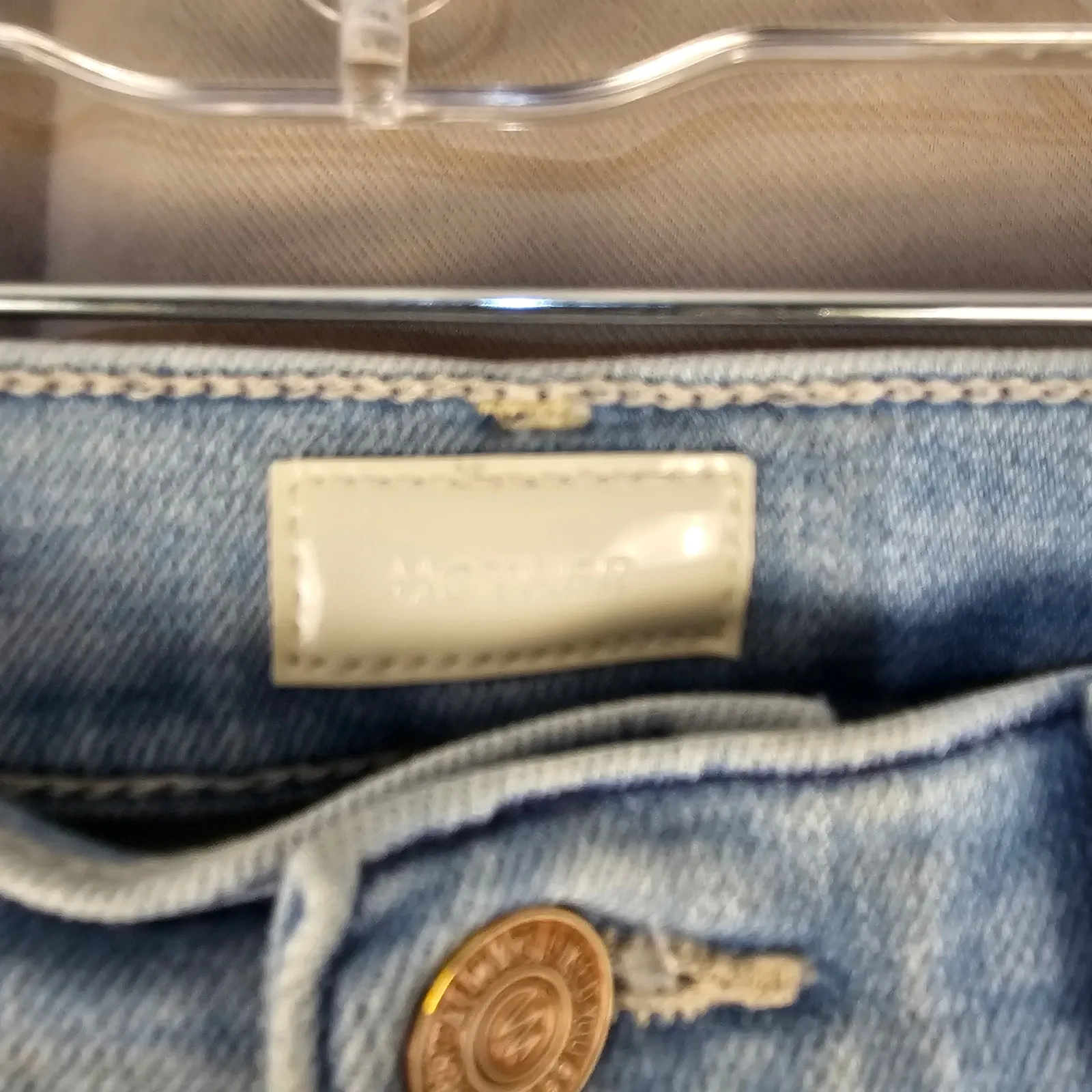 Mother Womens Cutting Class The Hustler Ankle Fray Jeans 25 *Stains* Blue - Image 4