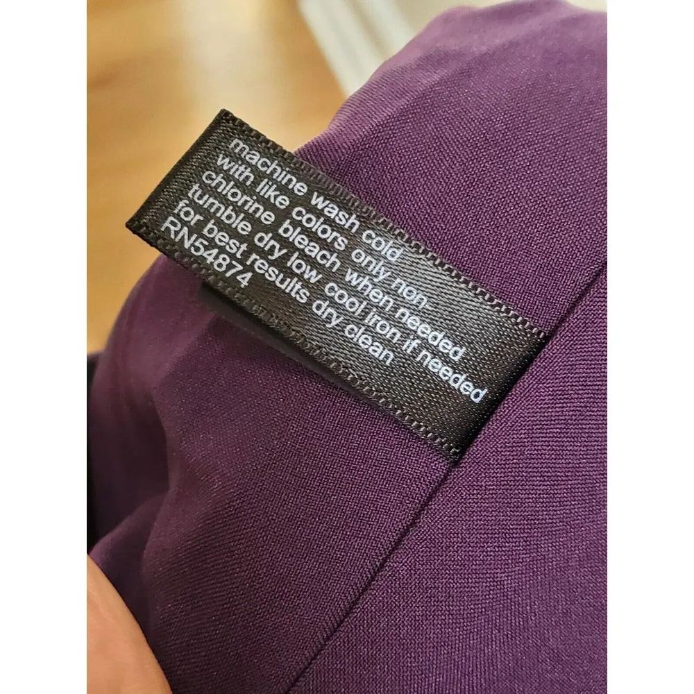 The Limited Women's Purple Polyester Comfort Waist Pencil Mini Skirt Size 12 - Image 10