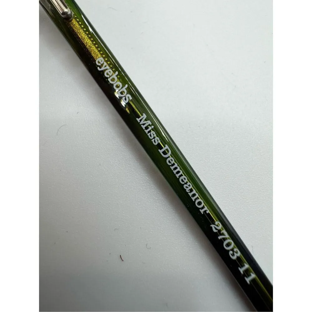 eyebobs Miss Demeanor reading glasses strength 1.00 green purple new without cas - Image 2