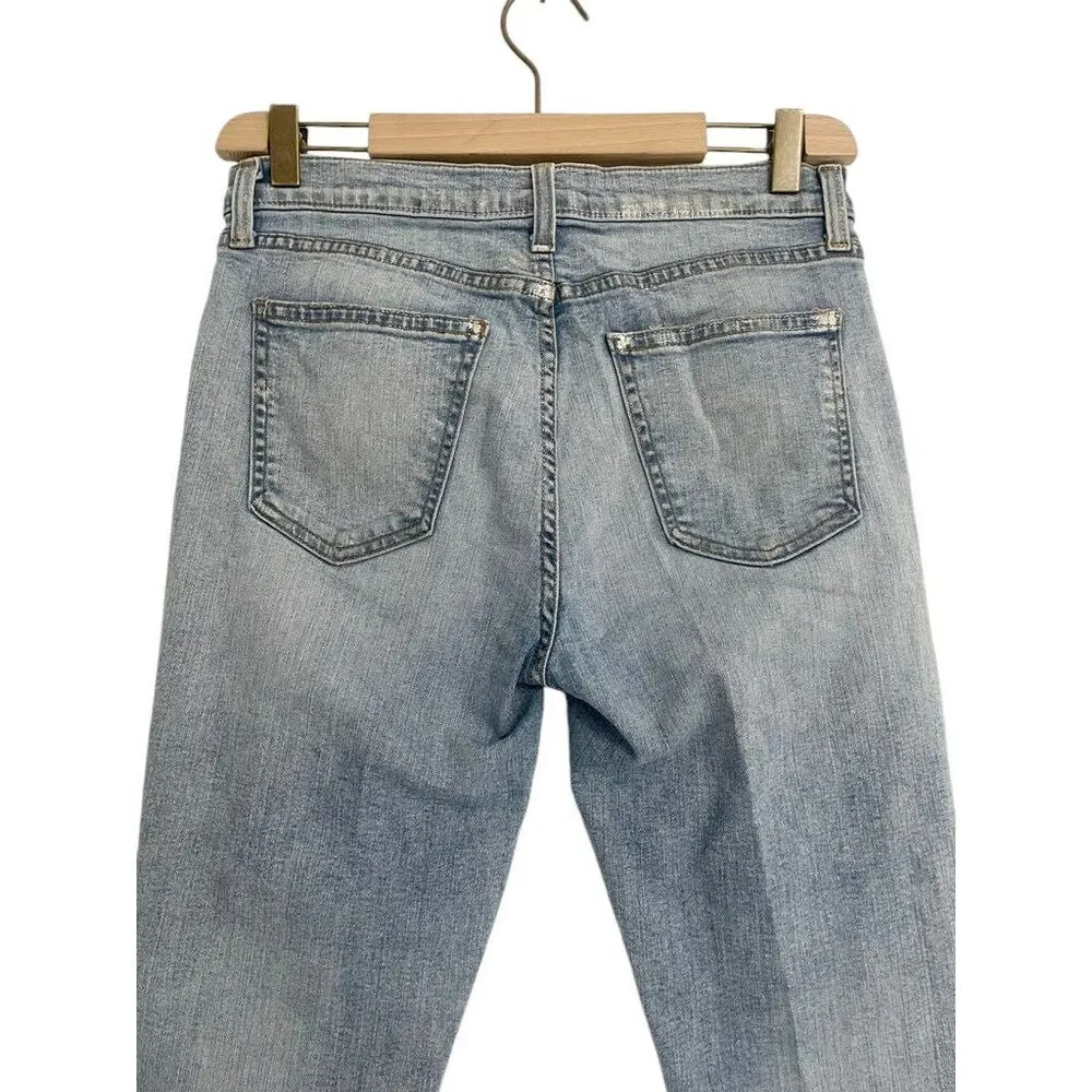 Current/Elliott Size 29 Jeans The High Waisted Stiletto Seville Foil Raw Hem - Image 4