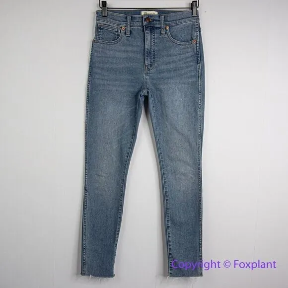 NEW Madewell 10" High-Rise Skinny Jeans in Ainsworth Wash,‎ size 26 - Image 3