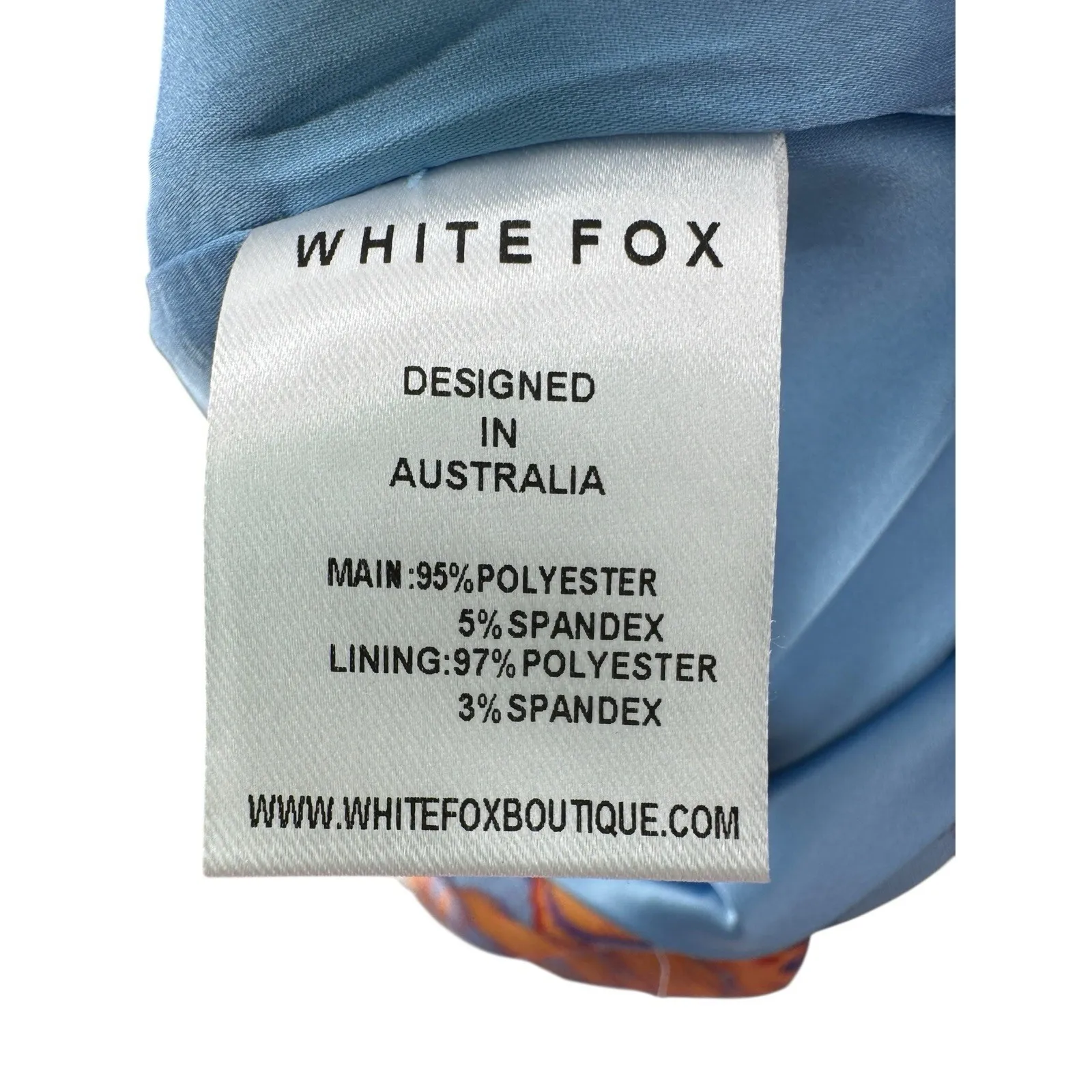 White‎ Fox Orange Floral Strapless Skirt Set M/L NWT Summer Party Travel - Image 9