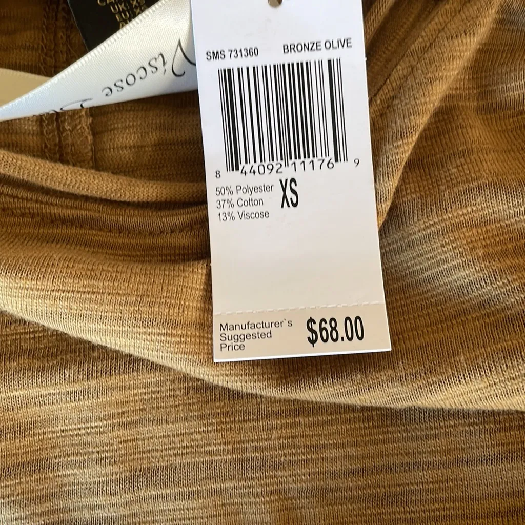 NWT House Of Harlow 1960 X Revolve Olive Green Puff Ruched Sleeve Top XS - Image 6