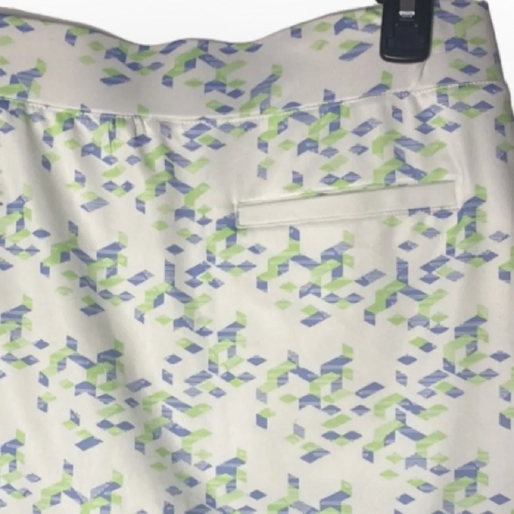 Pebble Beach Geometric Print Golf Skort M White Size M - Image 3
