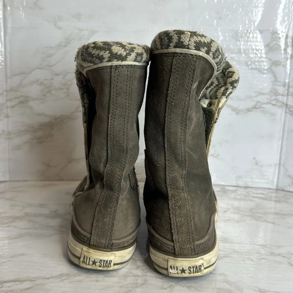 Converse  Chuck Taylor Y2K Beverly Mid Boots in gray fall size 9 - Image 6