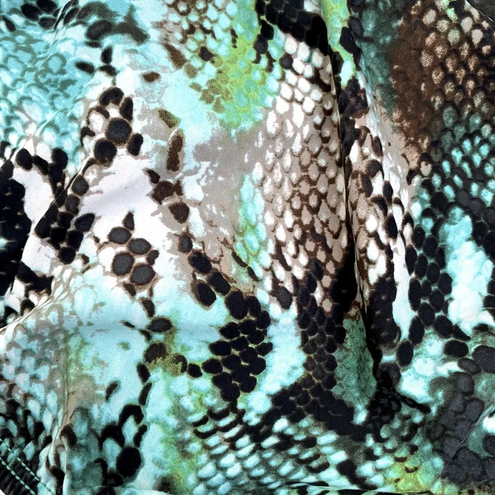 Women’s Python Print Low Rise Bikini Swimwear Bottoms - Image 7