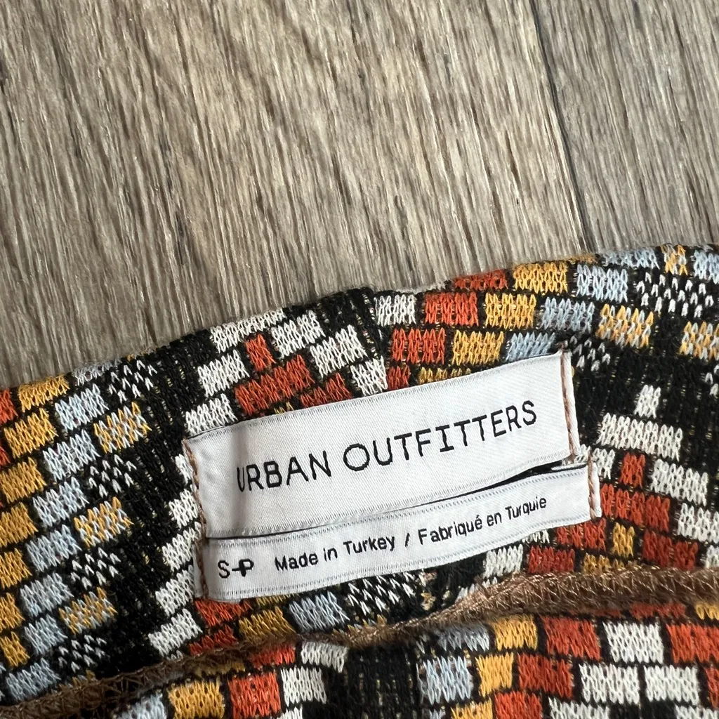 Urban Outfitters Bryan Geometric High Waisted Flare Pants size small - Image 14