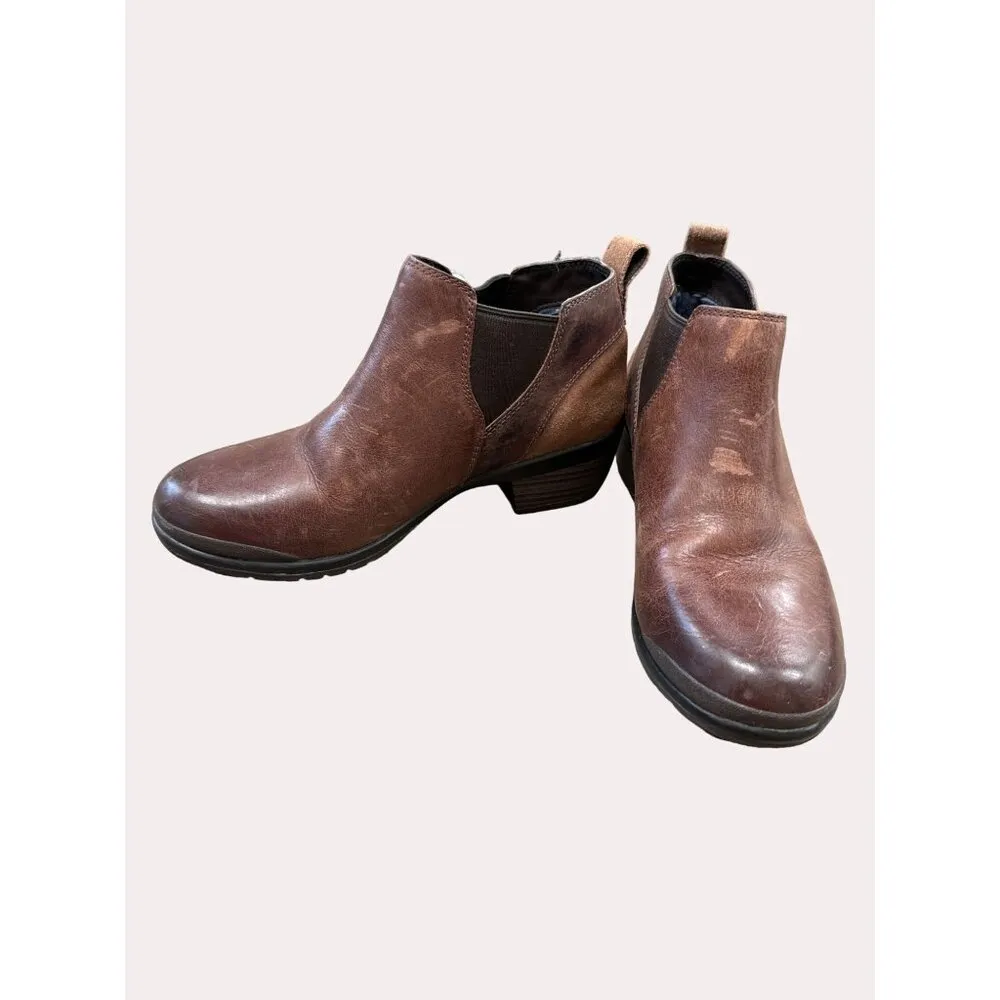 Keen women’s brown leather ankle boots shoes size 7 SKU 6174 - Image 3