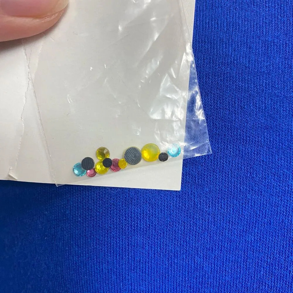 New Quacker Factory Petite Maxi Dress Embroidered Rhinestone Royal Blue Size SP - Image 7