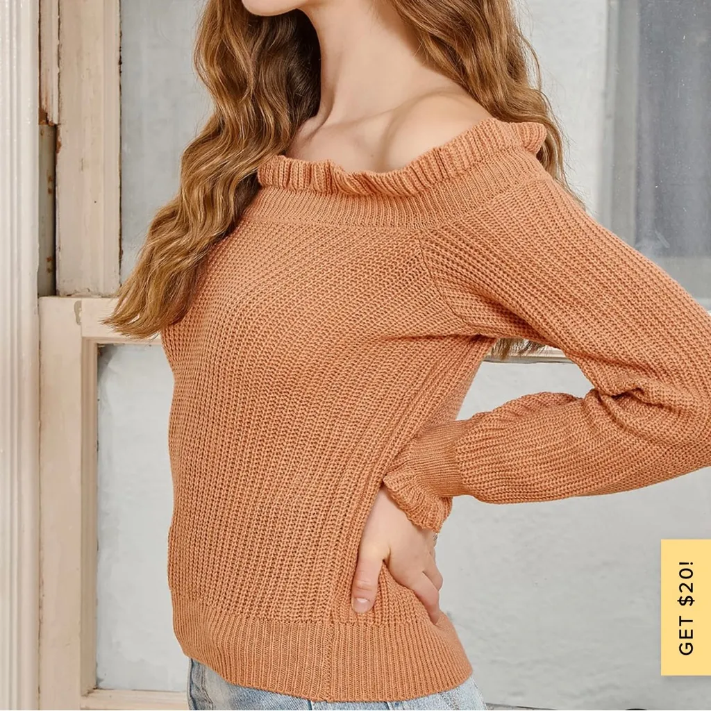 Lulus Staying Stylish Off Shoulder Sweater - Image 2