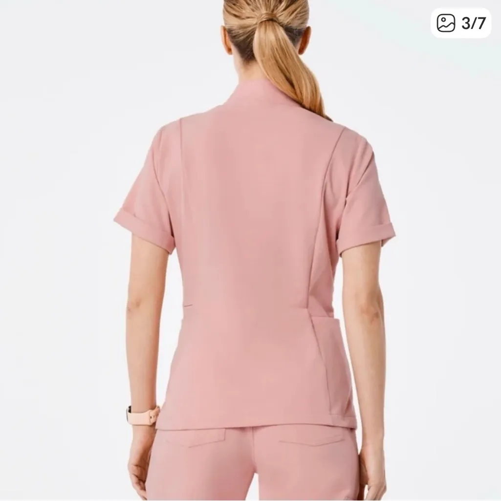 Figs Women's Pink Sand Inala Top NWT - Image 3