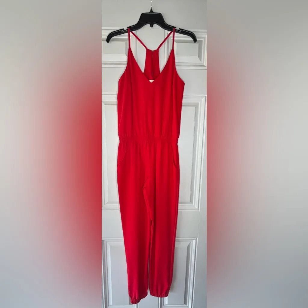 Amanda Uprichard Revolve red jumpsuit  size small designer classic - Image 3