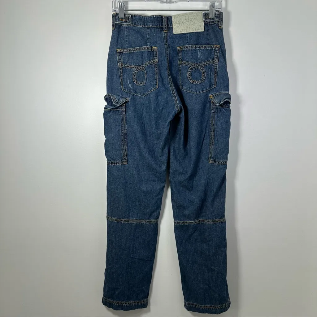 One Teaspoon Women’s Cargo Denim Jeans Size 0/25 - Image 4