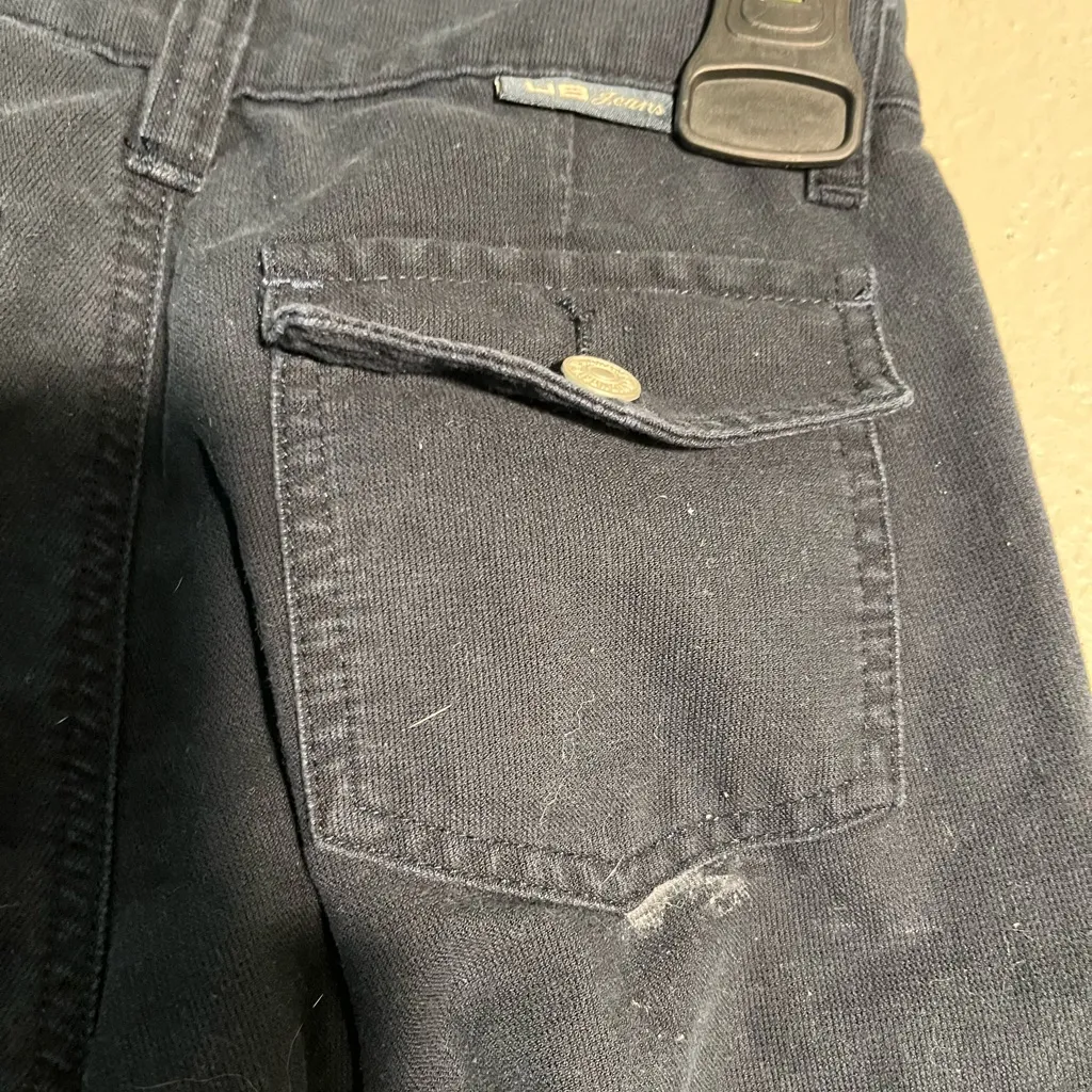 UNIONBAY Women's Wide Leg Jeans - Dark Wash SZ 0 Back Pockets Mid Rise Bootcut - Image 9