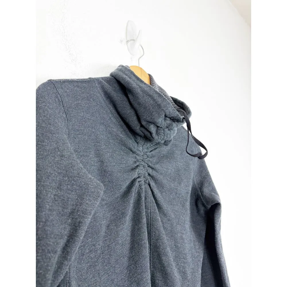 Lululemon  In A Cinch Long Sleeve Tee Reversible Cowl Neck Pullover Small Gray - Image 5