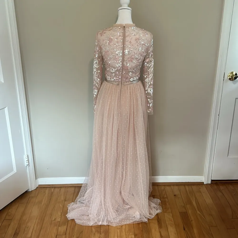 Needle & Thread Bhldn Tempest Beaded Sequin Bow Bodice Gown NWT Size 2 - Image 12