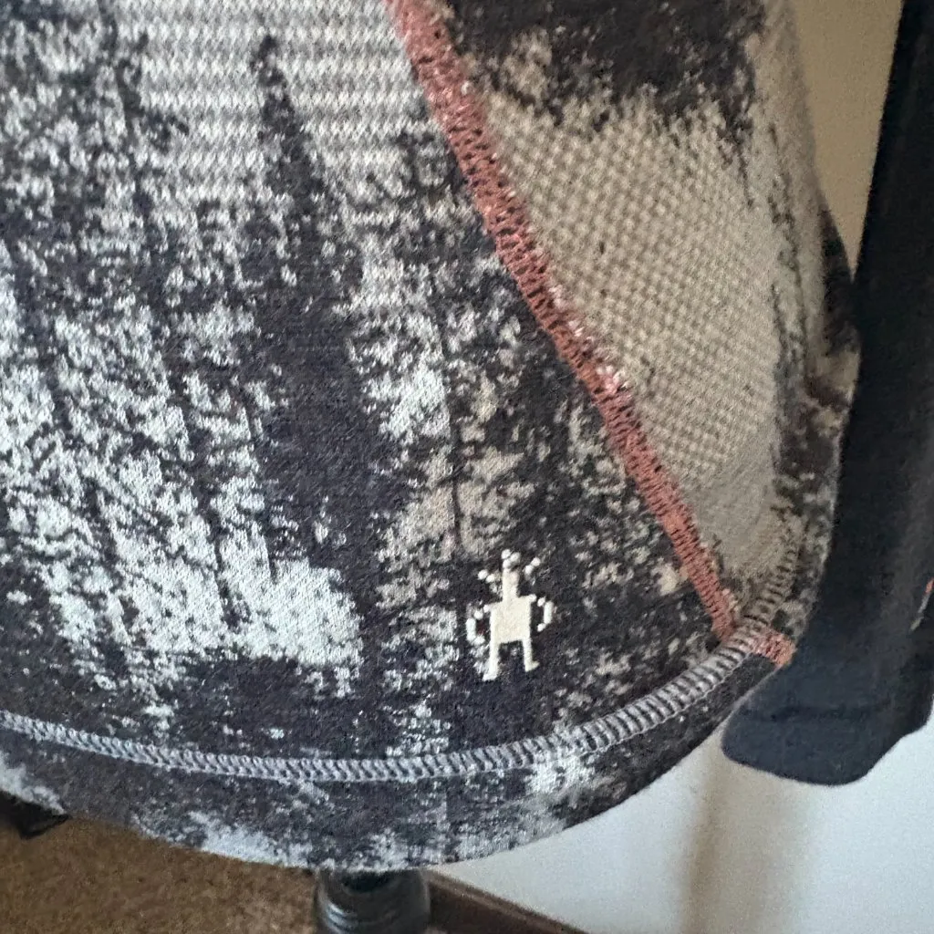 Smartwool Womens Merino 250 Thermal Long Sleeve Wool Forest Pattern Xsmall - Image 3