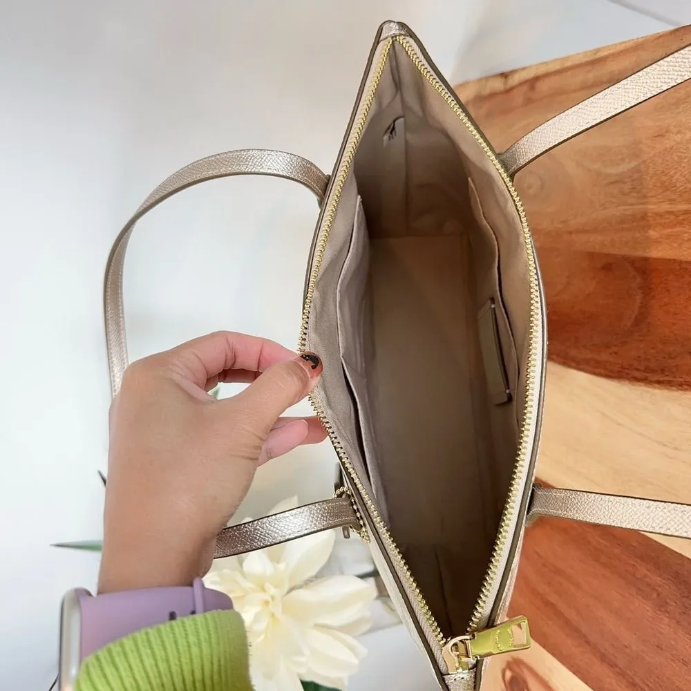 NWT Coach Fiona Zip Tote Bag and‎ Double Zip Wallet In Signature Canvas - Image 6