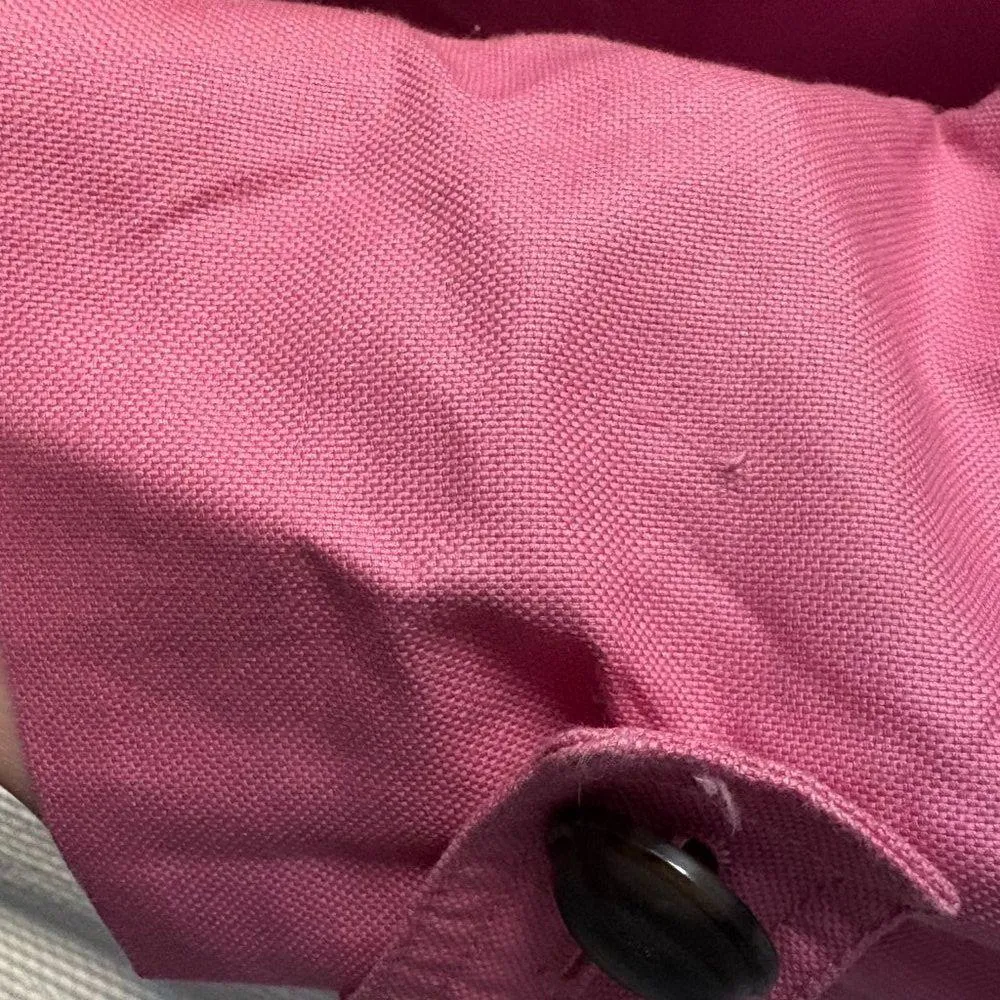 Talbots size 10 trench coat jacket linen-blend pink lined spring springtime - Image 3