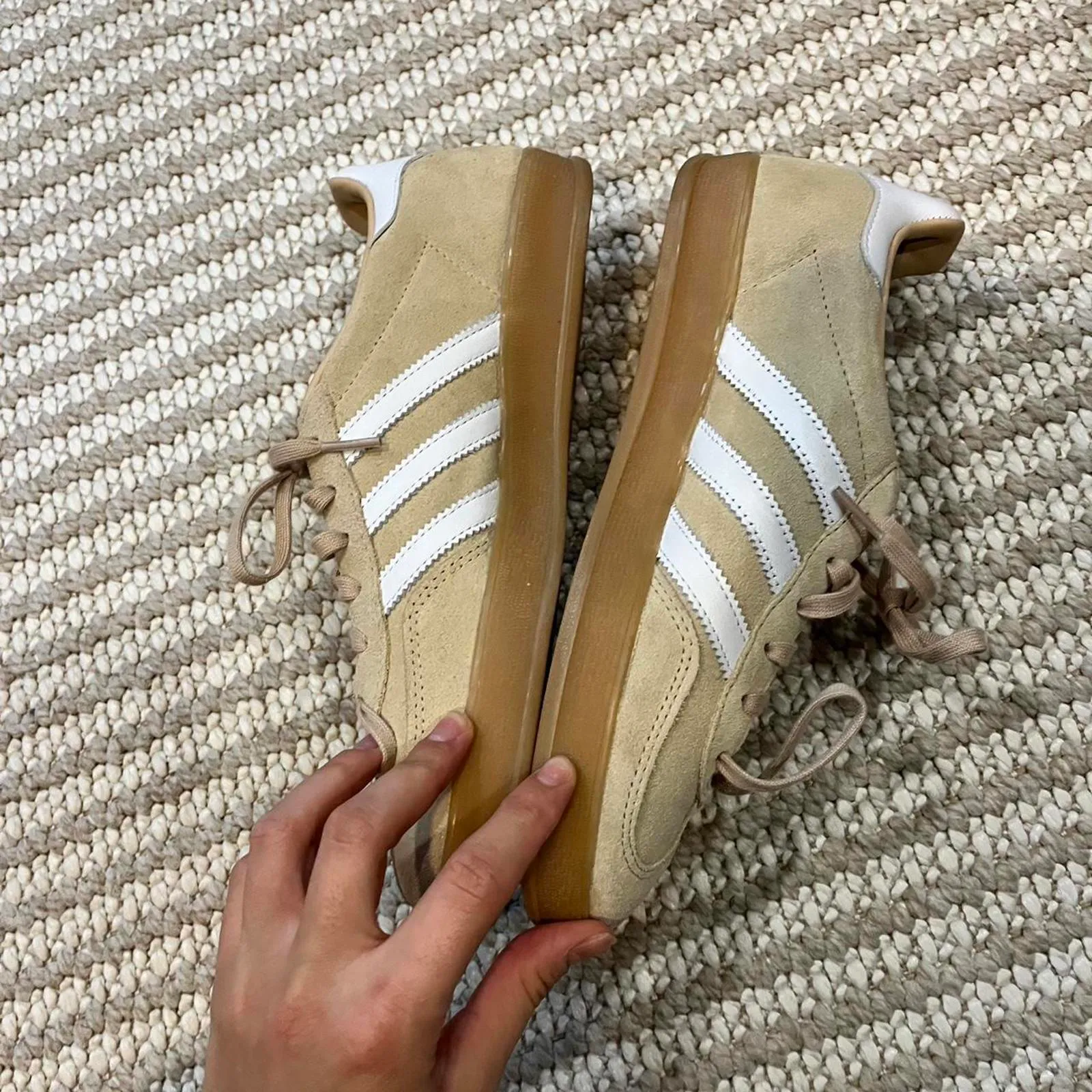 Adidas Gazelle in Beige Tan Size 7 - Image 5