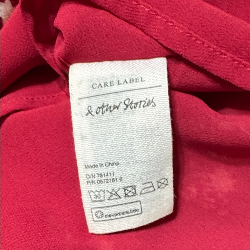 & Other Stories Red Moon and Star Long Sleeve Dress - Image 8