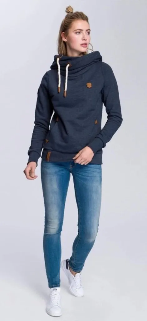 Naketano Darth Sweatshirt in Charcoal/Blue Size Medium - Image 1