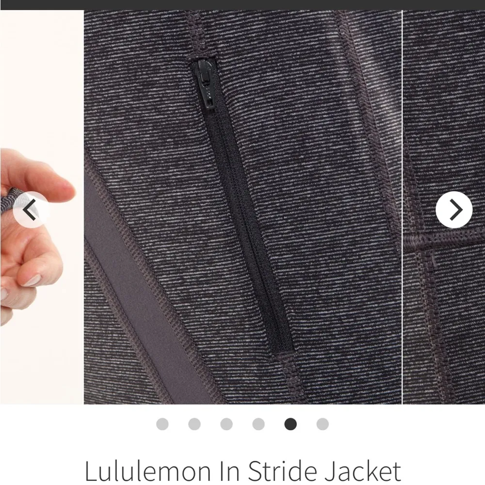 Lululemon In Stride Jacket
Coal Wee Stripe / Coal Size 4 - Image 5
