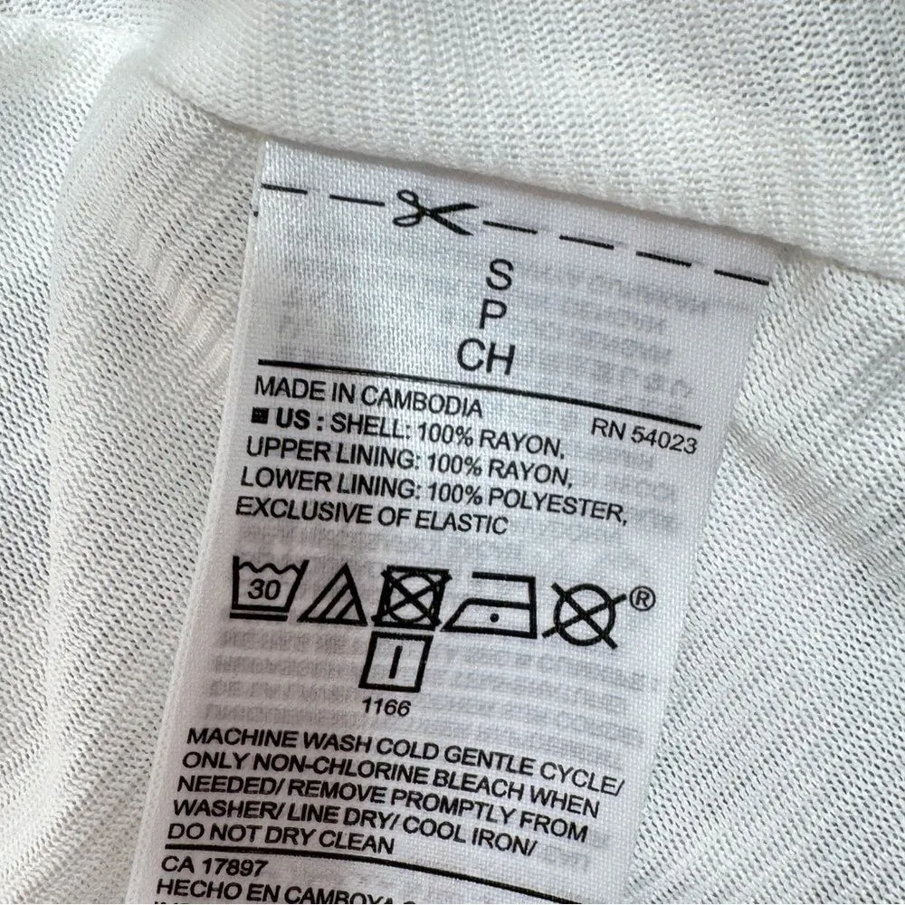 Old Navy Tropical Floral Print Cami Sundress Fit Flare White‎ Pink Small - Image 11