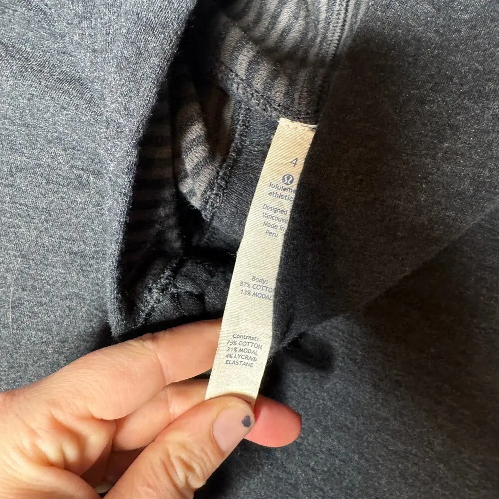 Lululemon In A Cinch Cowl Neck Pullover Top Long Sleeve Gray 4 - Image 3