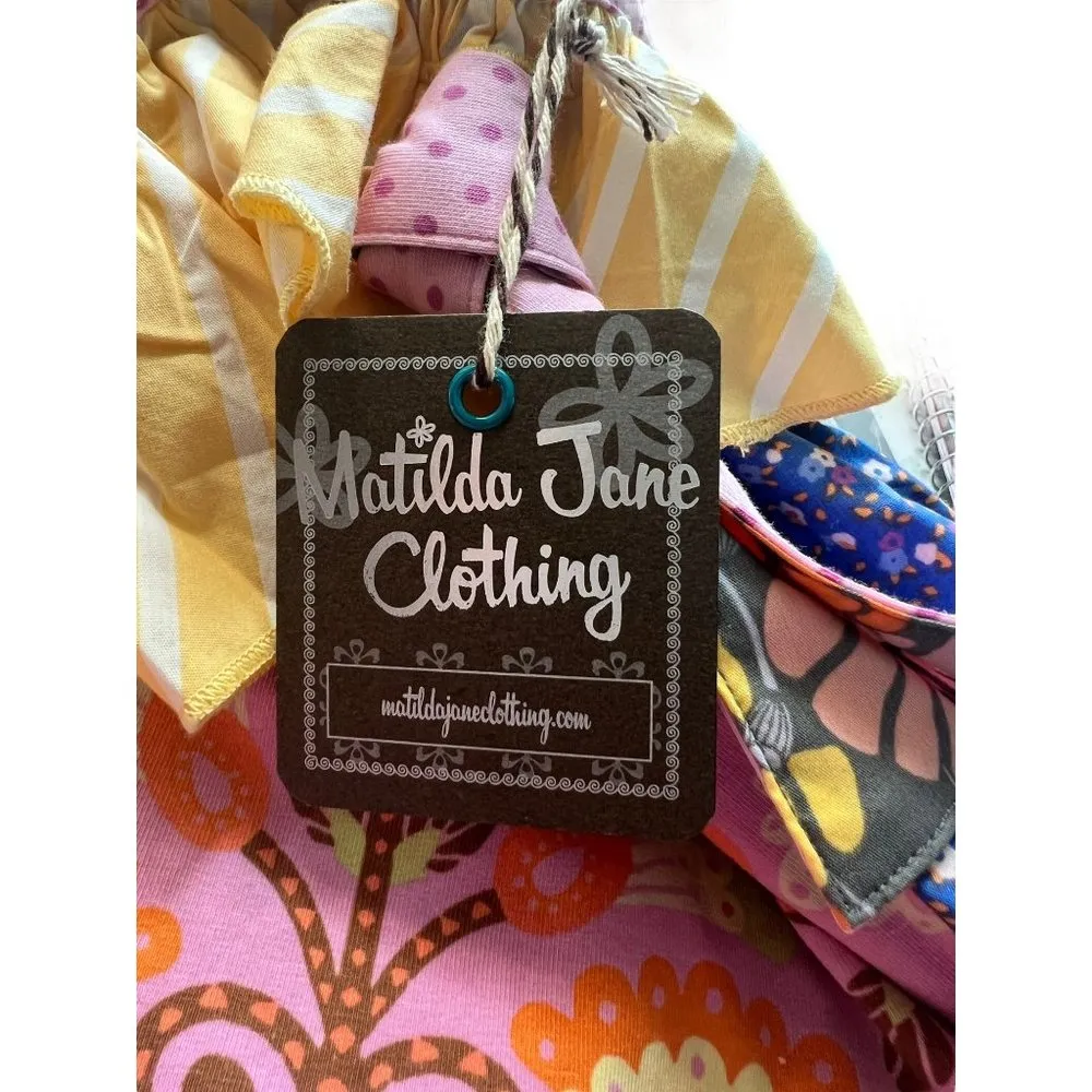 Matilda Jane Multicolored Tote Bag Floral Lemon Crossbody Reversible NWT - Image 6