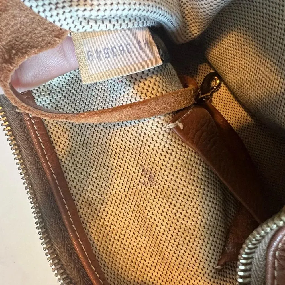 Dooney & Bourke Leather Shoulder Bag Pebble Grain Hobo Brown - Image 12