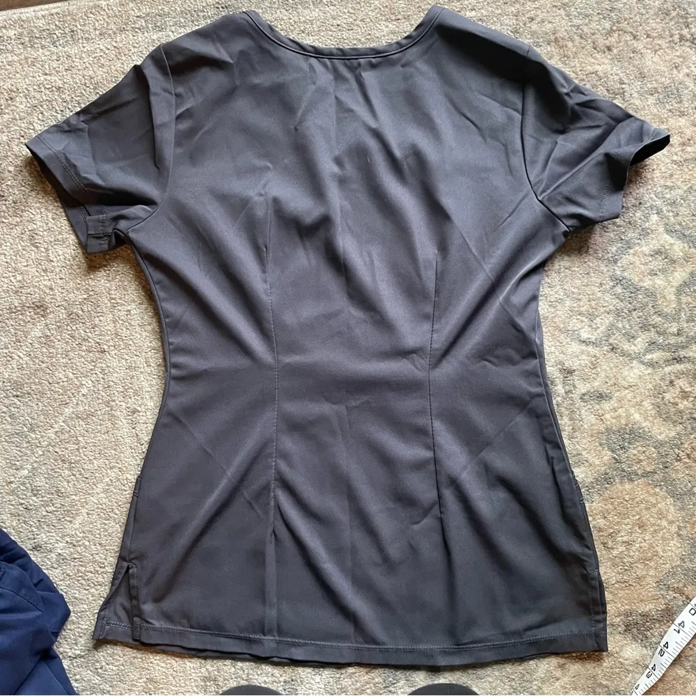 HH Works by Healing Hands Light Grey Scrub Too XS - Image 8