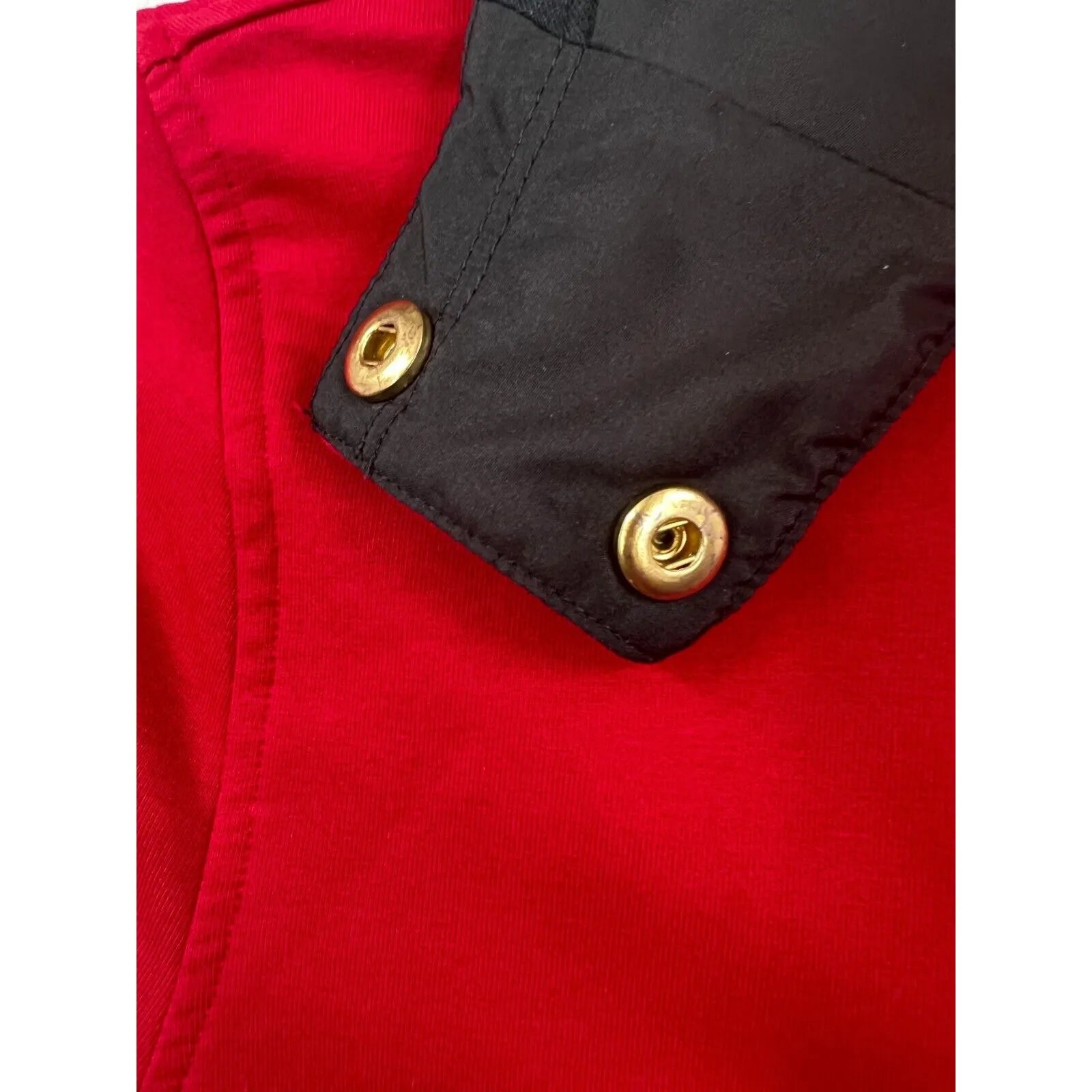Lauren Ralph Lauren Full‎ Zip Hooded Jacket Long Sleeve Red Size S Petite - Image 4