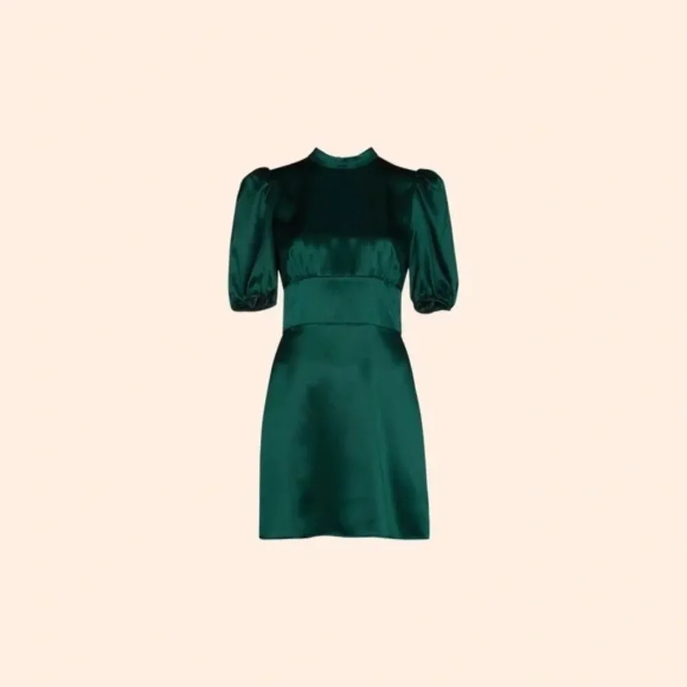 1HR SALE ⚡Reformation Marsha Silk Dress (Emerald) - Image 2