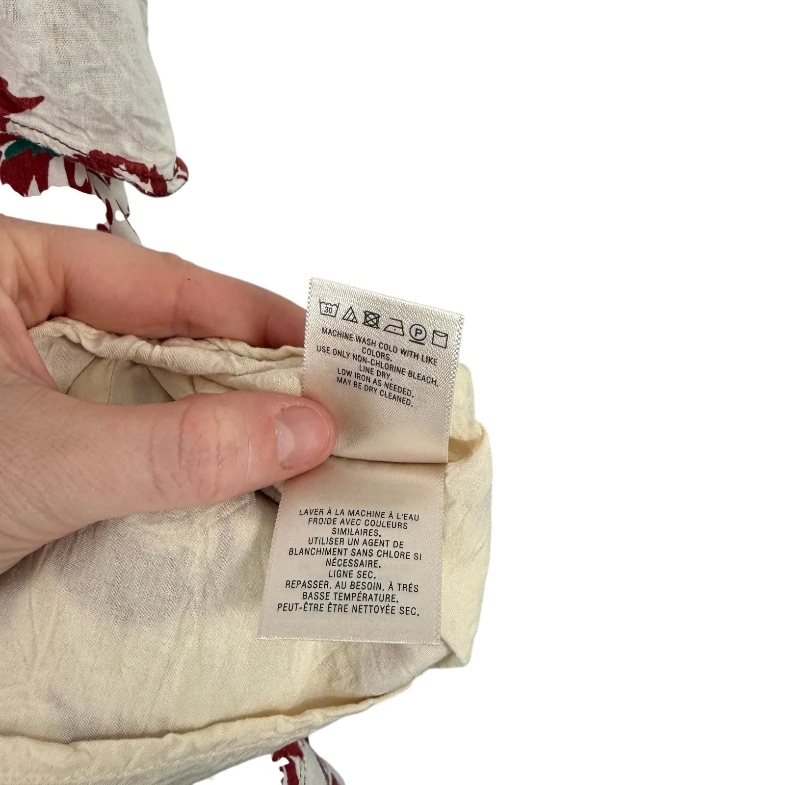 Anthropologie A+ Oahu Floral Linen Blend Midi Dress Off Shoulder Womens Plus 26W - Image 10