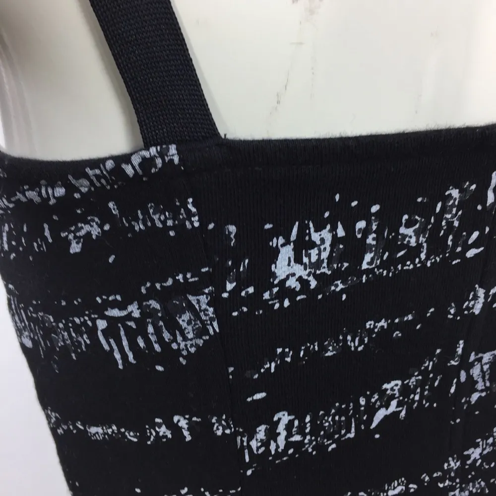 PH8 by Bebe Zip Bustier Active Top Size S Printed Black Y2K - Image 4