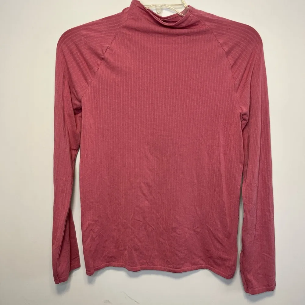 Anthropologie Indra Mock Neck Rose Seamless Turtle Neck NWT Sz L - Image 5