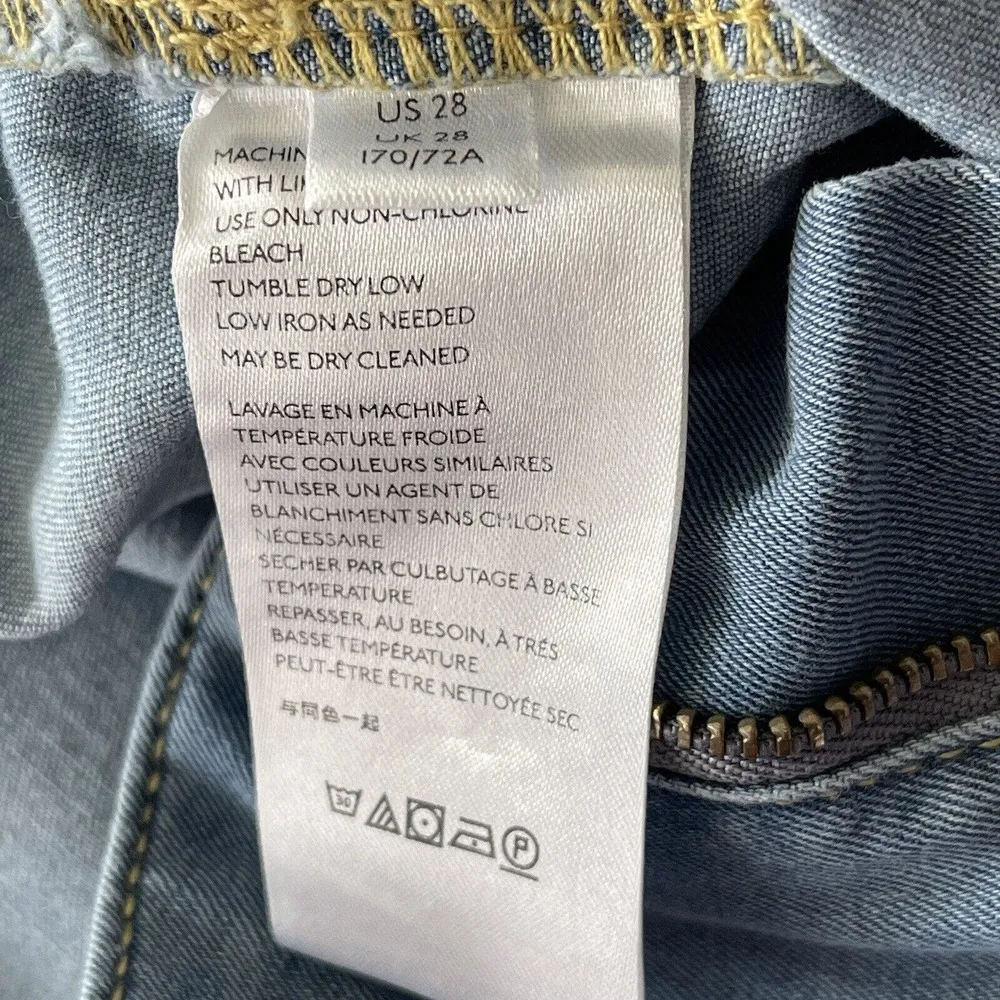 Free People SZ 28R Jeans Just Float on Flare Bermondsey Blue Hi-Rise-We The Free - Image 10