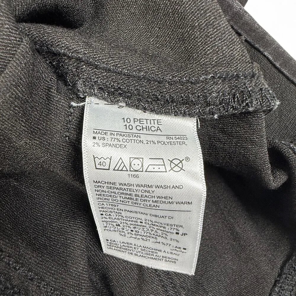 Old Navy Rockstar Mid Rise Jeggings Blackjack Skinny Jeans Women's 10 Petite - Image 3