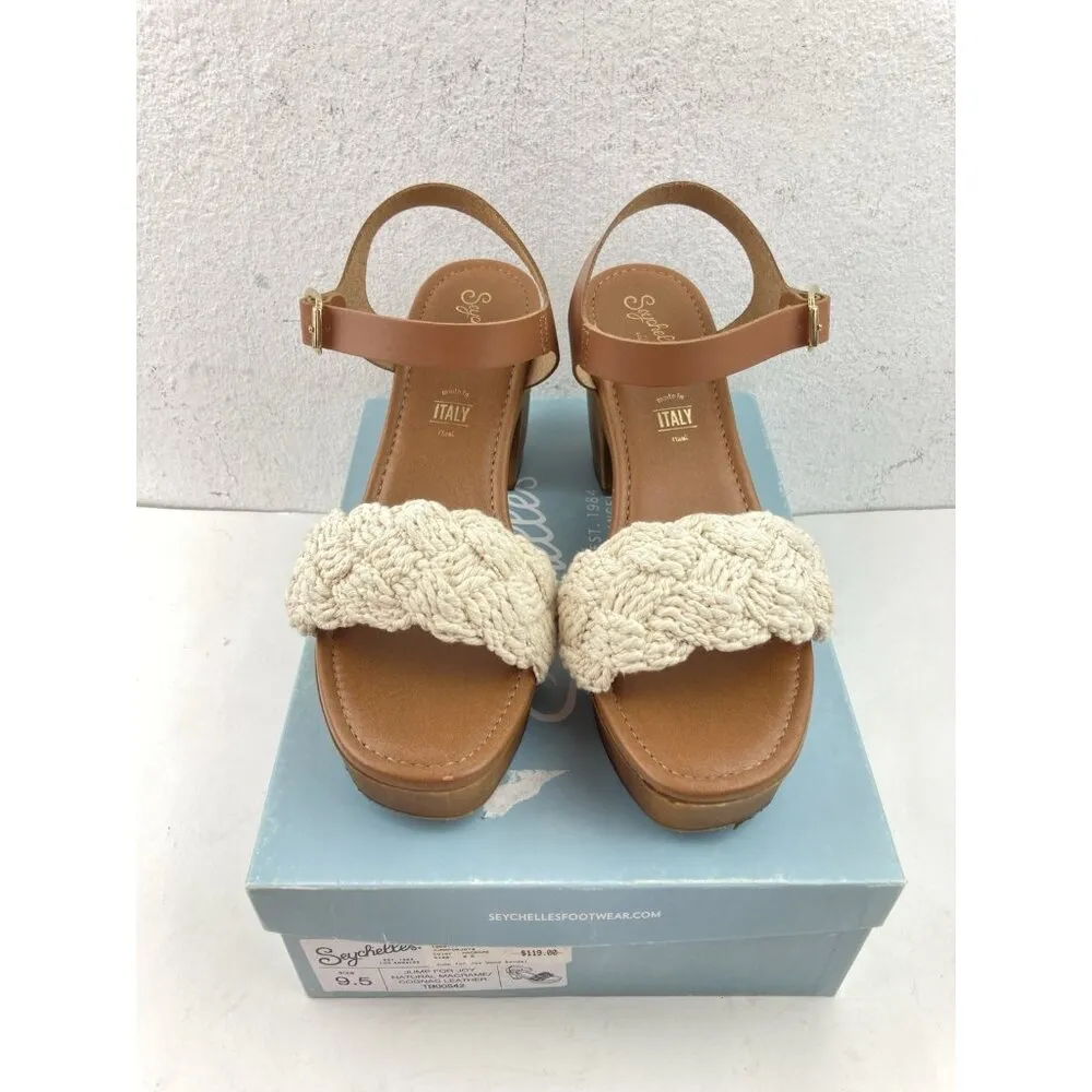 *Seychelles Platform Heel Womens 9.5 Macrame Leather Hippie Boho Festival Chunky - Image 16