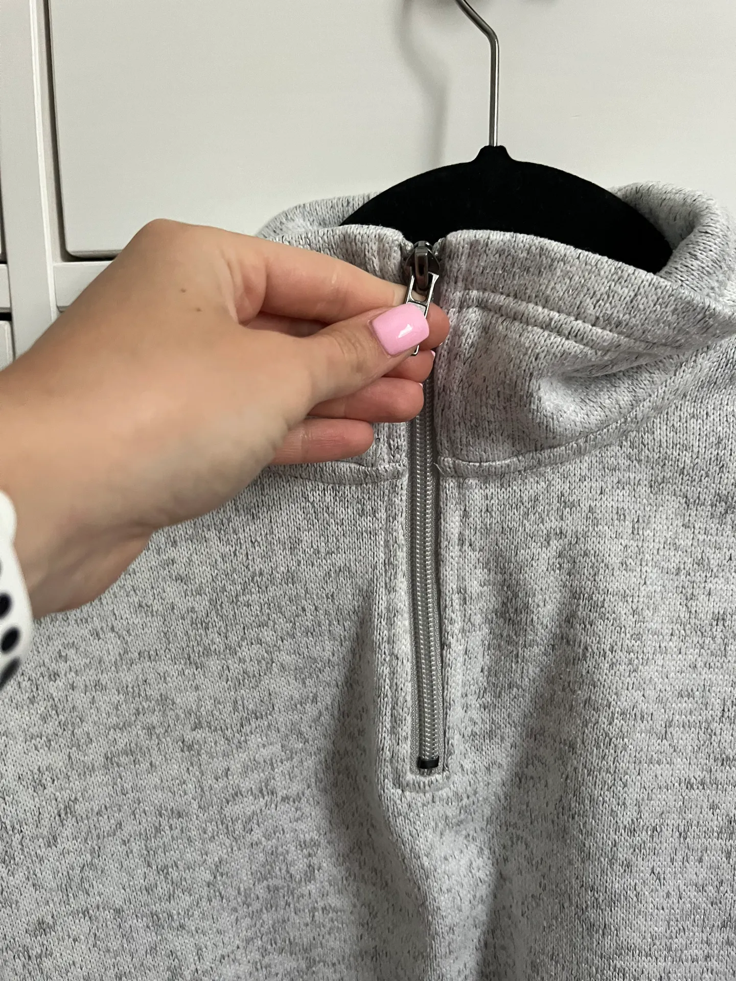 Gray Quarter Zip Jacket - Image 4