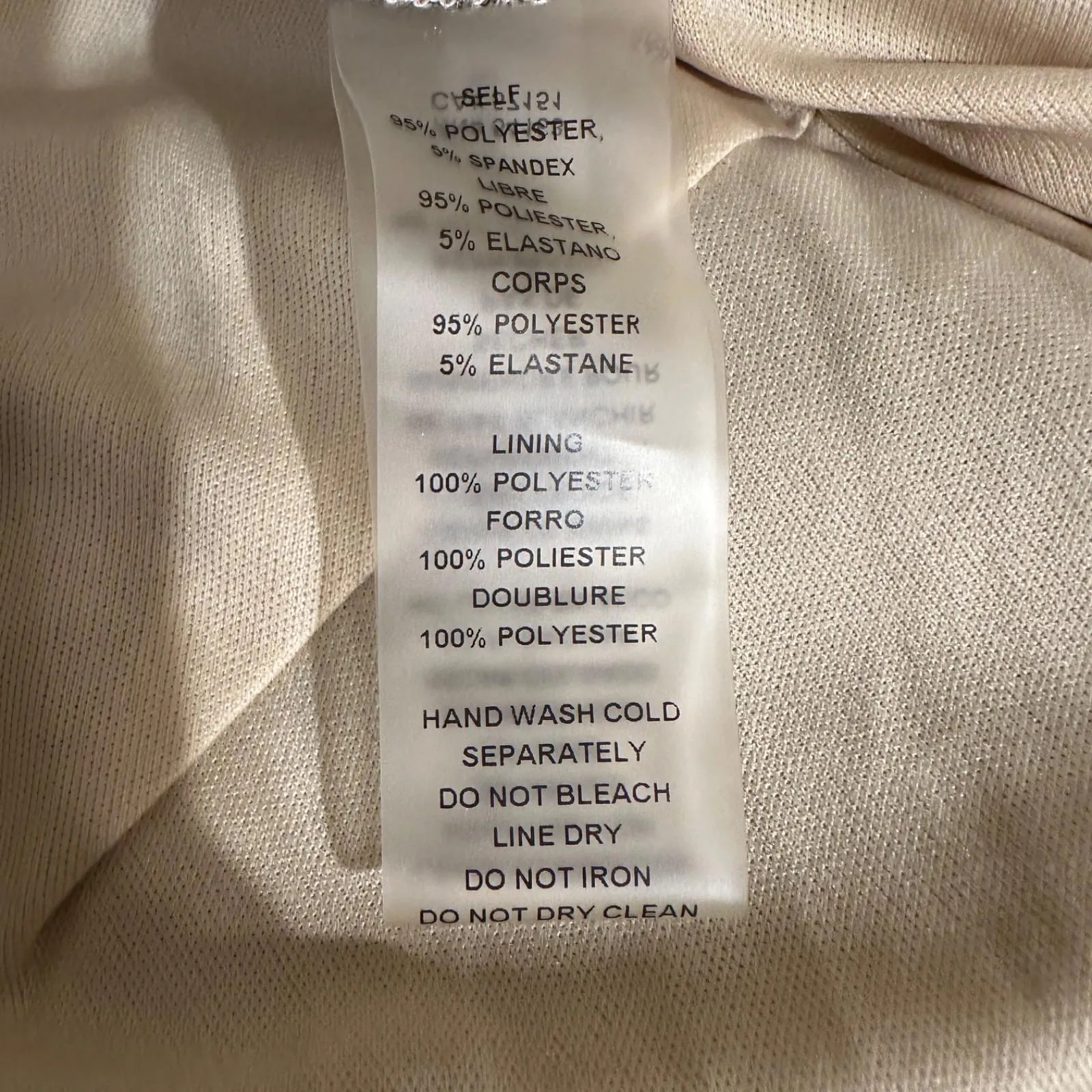 VINCE CAMUTO Gold Metallic Shiny Knit Belted Halter Jumpsuit Wide Leg Size 4 - Image 6